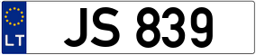 Trailer License Plate
